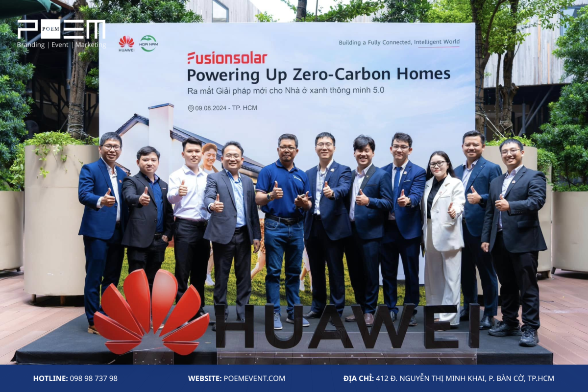 Sự kiện ra mắt sản phẩm của HUAWEI do POEM tổ chức
