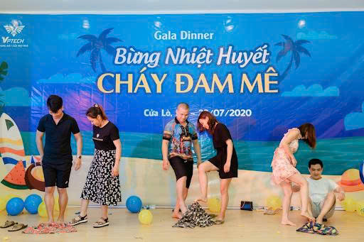Hình ảnh: Minigame sự kiện trong chương trình gala dinner giúp gắn kết khách mời.