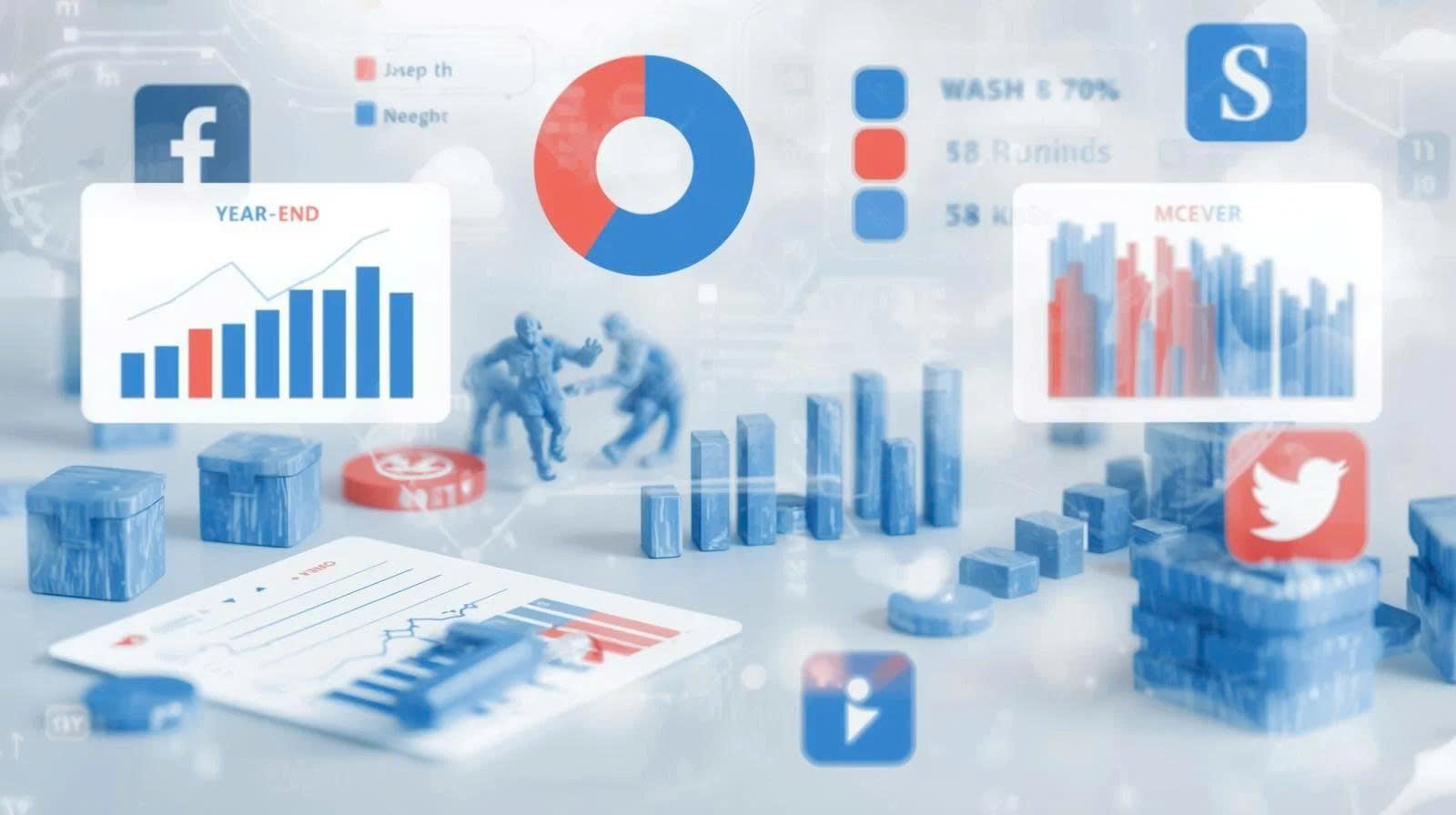 Phân tích dữ liệu mạng xã hội để đo lường hiệu quả của một sự kiện cuối năm trên các nền tảng.