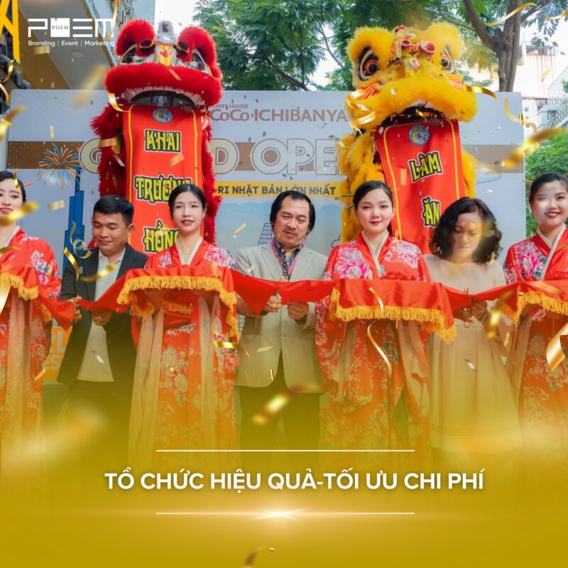 Tổ chức khai trương hiệu quả - tối ưu chi phí