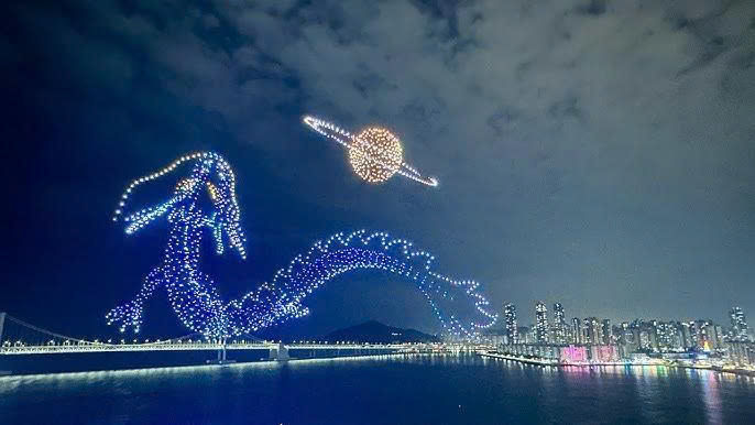 Biễu diễn Drone show ngoài trời 