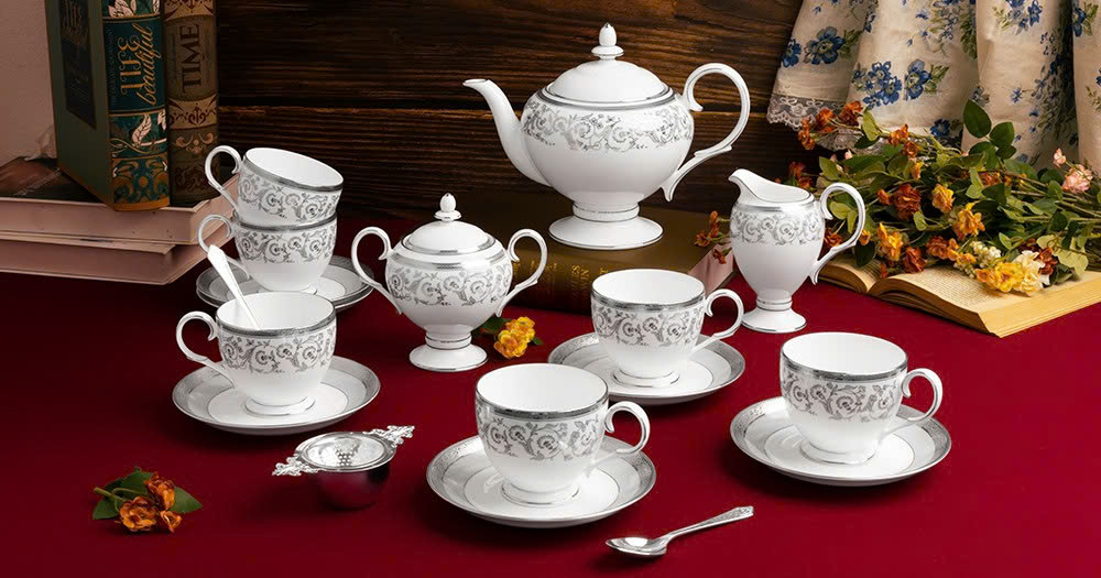 Bộ tách trà cao cấp - quà tặng Giáng Sinh 2025