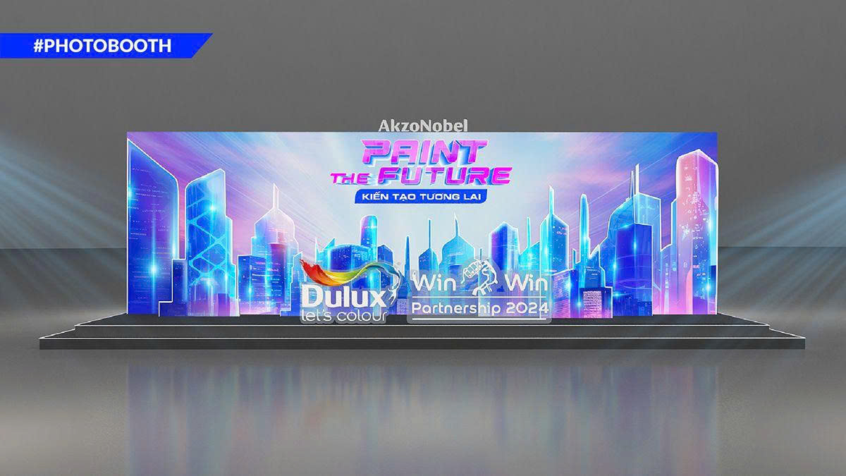 Dịch Vụ Thi công Photobooth tiệc cuối năm 