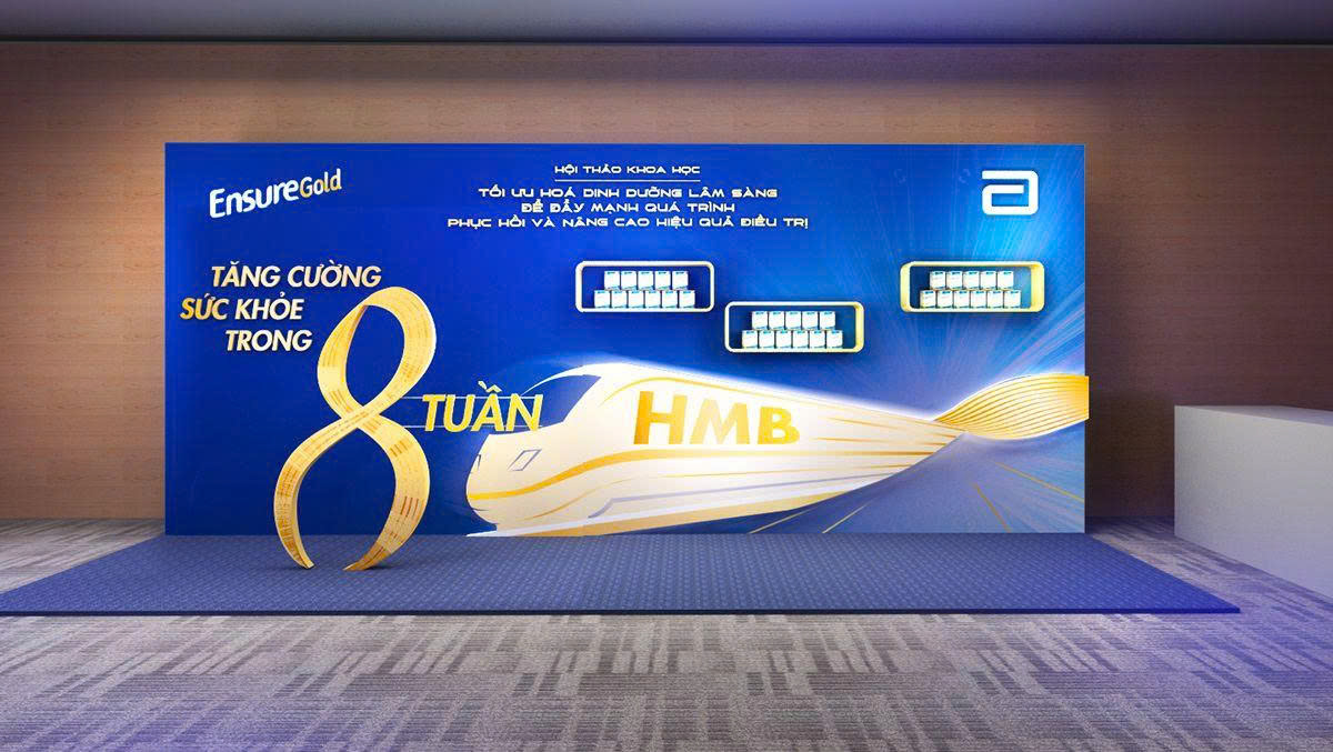 Thiết kế backdrop Màu sắc hài hòa và phù hợp với chủ đề