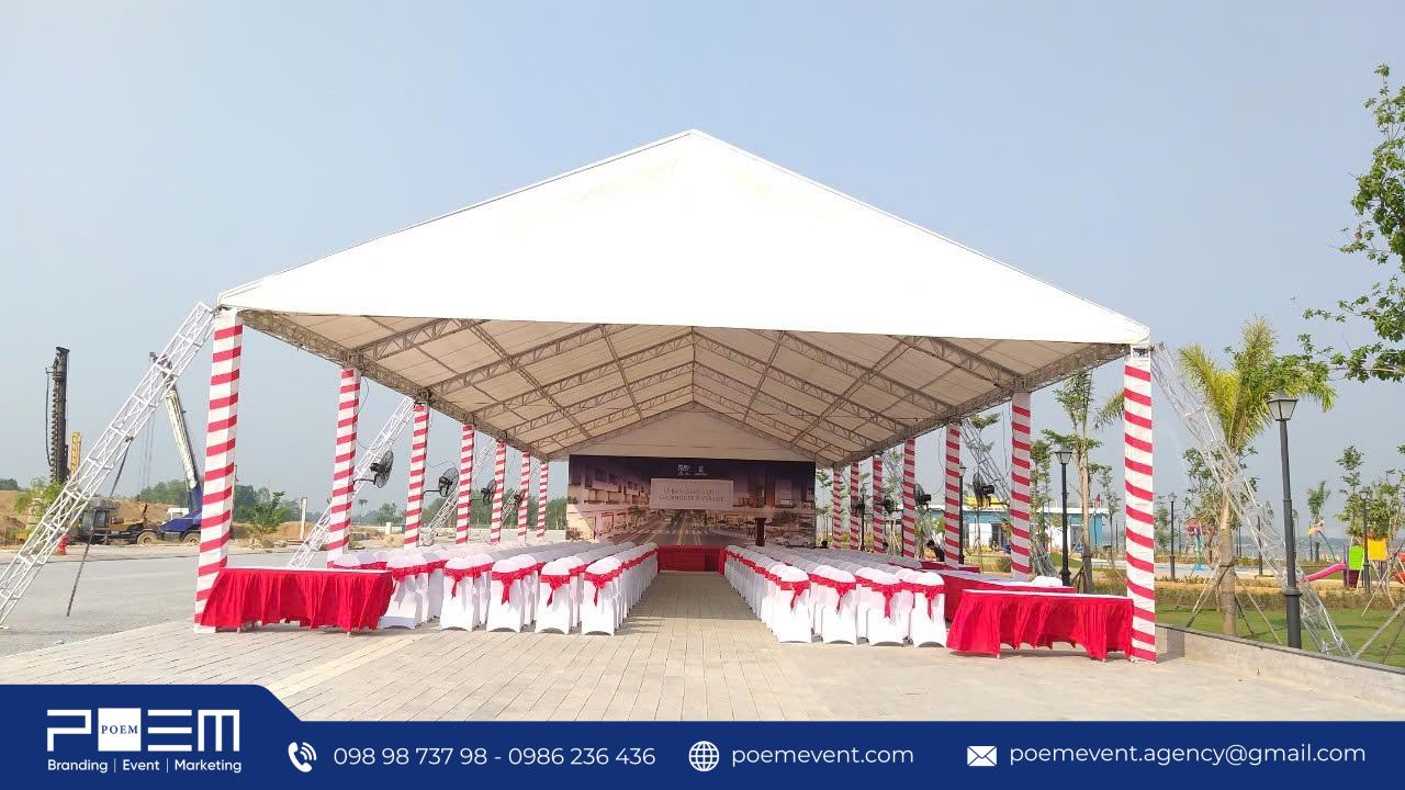 Cho thuê nhà bạt cho sự kiện ngoài trời