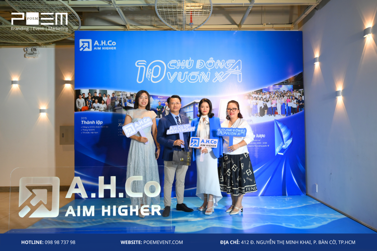 Khu vực photobooth - Kỷ niệm 10 năm A.H.Co